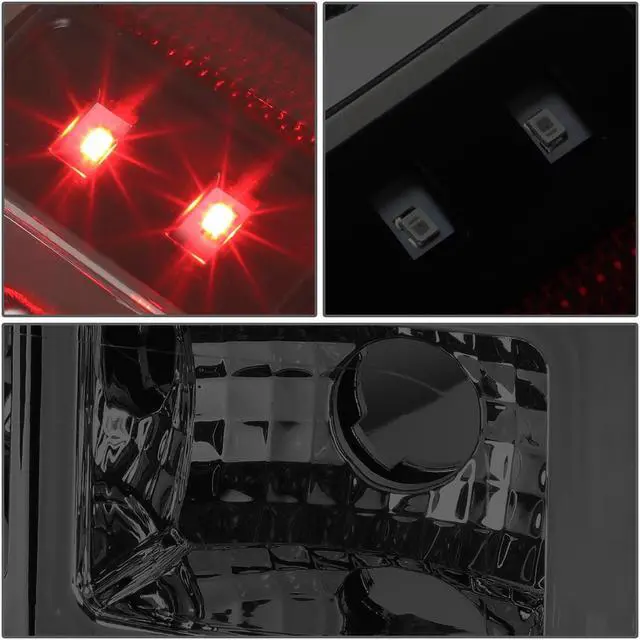 Alt view image 5 of 7 - DNA Motoring TL-TTU15-LED-CH-SM For 2014 to 2018 Tundra Pair Smoked Housing Full LED Tail Light Brake / Reverse Lamps