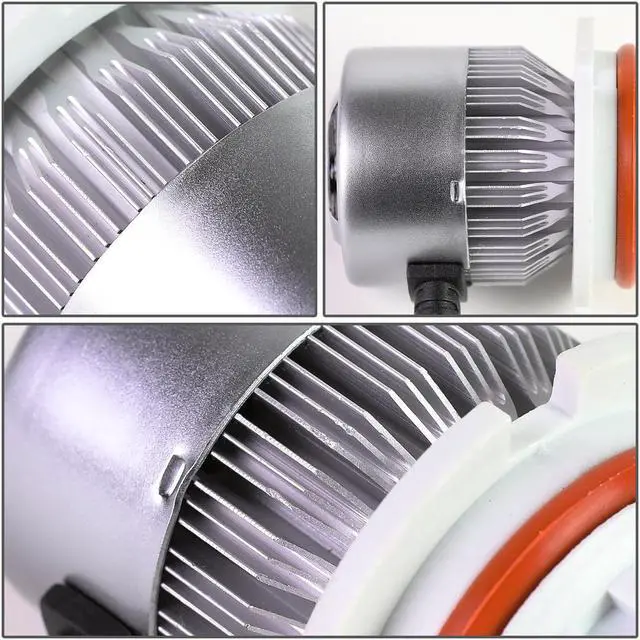 Alt view image 6 of 7 - DNA Motoring HID-LED-LB-FAN-9006 9006 6000K White LED High or Low Beam Conversion Light Bulbs with Cooling Fan (Pack of 2)