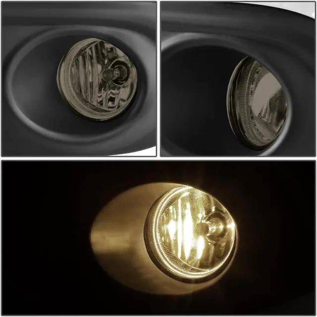 Alt view image 2 of 5 - DNA Motoring FL-ZTL-233-SM For 2016 to 2017 Honda Civic Coupe / Sedan Pair Bumper Driving Fog Light Lamp+Switch Smoked Lens