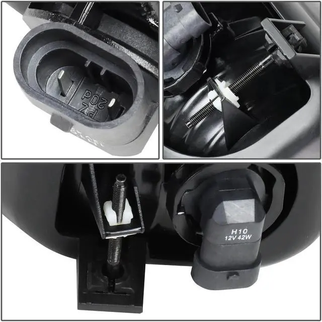 Alt view image 5 of 7 - DNA Motoring FL-ZTL-306-SM For 2004 to 2007 Chevy Silverado 1500 2500 3500HD Pair OE Style Fog Light Lamps Replacement Smoked 05 06