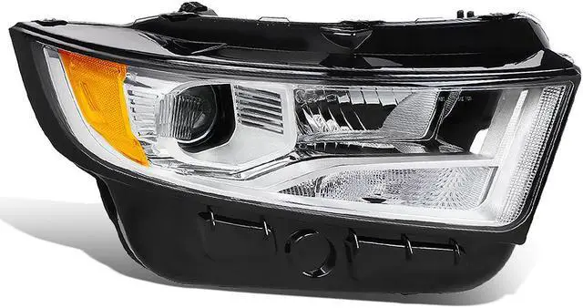 Main image of DNA Motoring OEM-HL-0101-R For 2015 to 2018 Ford Edge 1Pc Right / Passenger Side Factory Style Black Housing Projector Headlight Lamp 16 17 FO2503341