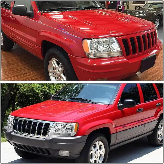 Alt view image 5 of 5 - DNA Motoring OEM-HL-0021-L For 1999 to 2004 Jeep Grand Cherokee WJ 1PC Factory Style Headlight Headlamp Assembly Left / Driver Side 00 01 02 03 CH2502120