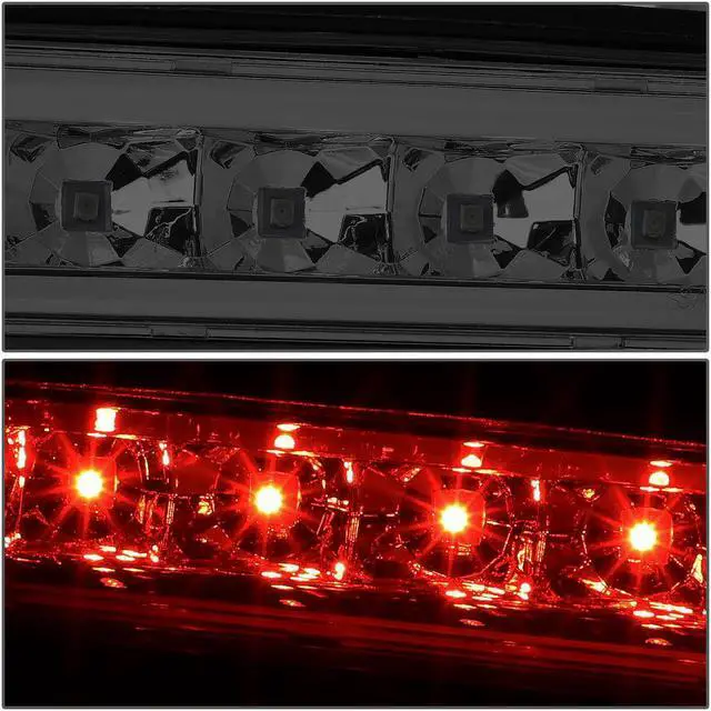 Alt view image 3 of 5 - DNA Motoring 3BL-FFLEX12-LED-SM For 2012 to 2018 Ford Flex LED 3rd Third Tail Brake Light Rear Stop Lamp Smoked Housing 13 14 15 16 17