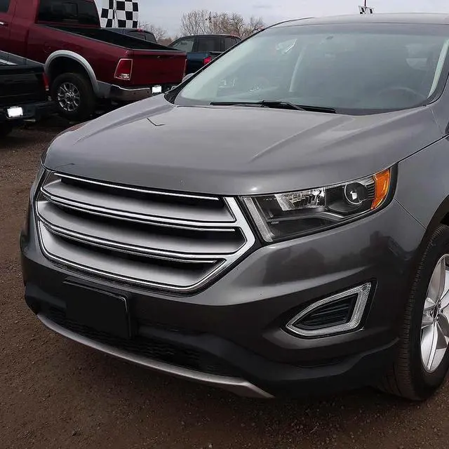 Alt view image 7 of 7 - DNA Motoring HL-OH-FEDG15-BK-AM For 2015 to 2018 Ford Edge Factory Style Black Housing Amber Corner Projector Front Driving Headlight Headlamp 16 17