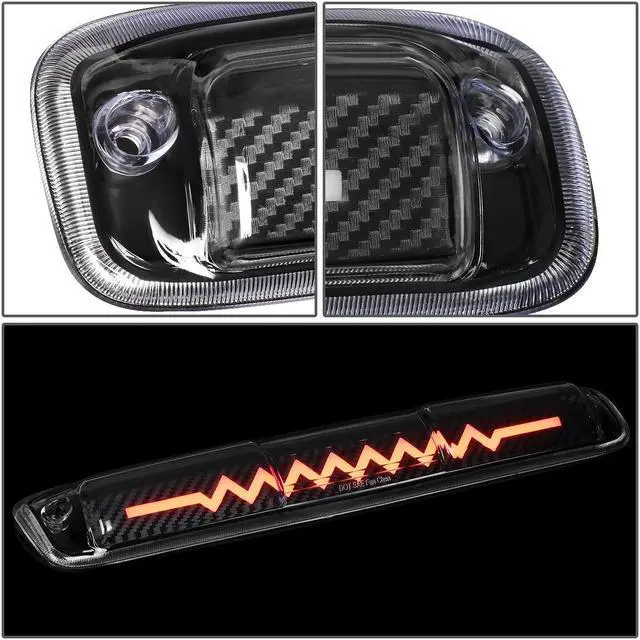 Alt view image 5 of 7 - DNA Motoring 3BL-GMC99-3D-T5-LED-BK For 1999-2007 Chevy Silverado GMC Sierra 1500 2500 3500 HD Classic Heartbeat Style Sequential LED 3rd Third Tail Brake Light