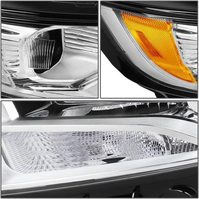 Alt view image 3 of 5 - DNA Motoring OEM-HL-0101-R For 2015 to 2018 Ford Edge 1Pc Right / Passenger Side Factory Style Black Housing Projector Headlight Lamp 16 17 FO2503341