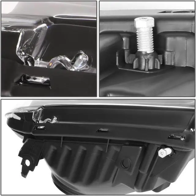 Alt view image 4 of 6 - DNA Motoring OEM-HL-0025-L For 2005 to 2007 Ford F250 F350 F450 F550 Super Duty Pair Factory Style Headlight Lamp Assembly Left / Driver Side 06 Black FO2502217 FO2502217