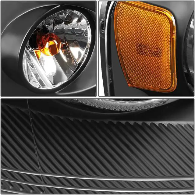 Alt view image 3 of 5 - DNA Motoring OEM-HL-0010-R For 2004 to 2008 Ford F150 Lincoln Mark LT 1PC Factory Style Headlight Headlamp Assembly Right / Passenger Side (Black) 05 06 07 FO2503201