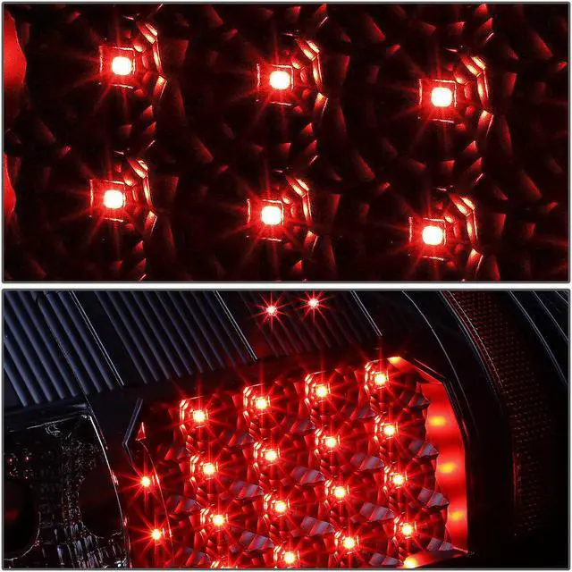 Alt view image 4 of 7 - DNA Motoring TL-CSIL07-LED-BK-CL For 2007 to 2014 Chevy Silverado 1500 / 2500 / 3500 (HD) LED Tail Brake Brake Light / Lamps Black Housing Clear lens 08 09 10 11 12 13
