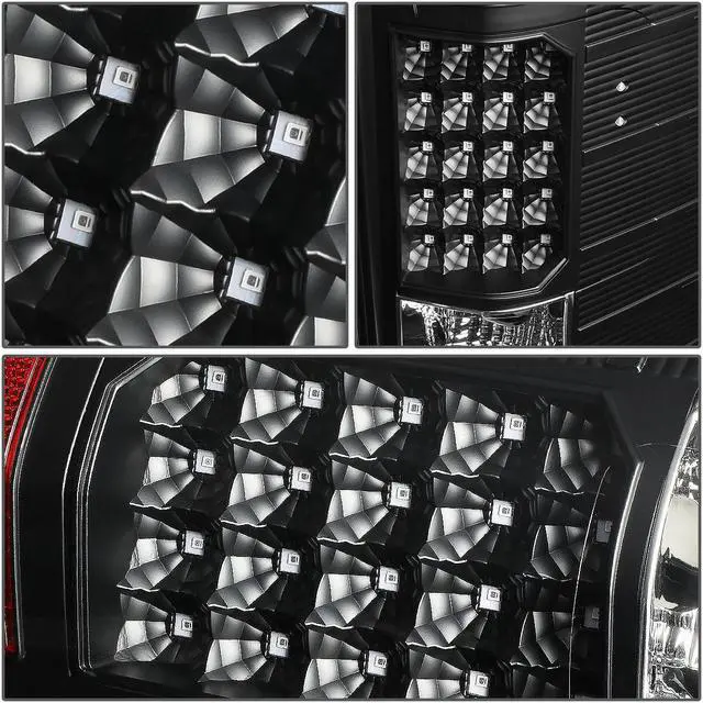 Alt view image 5 of 7 - DNA Motoring TL-CSIL07-LED-BK-CL For 2007 to 2014 Chevy Silverado 1500 / 2500 / 3500 (HD) LED Tail Brake Brake Light / Lamps Black Housing Clear lens 08 09 10 11 12 13