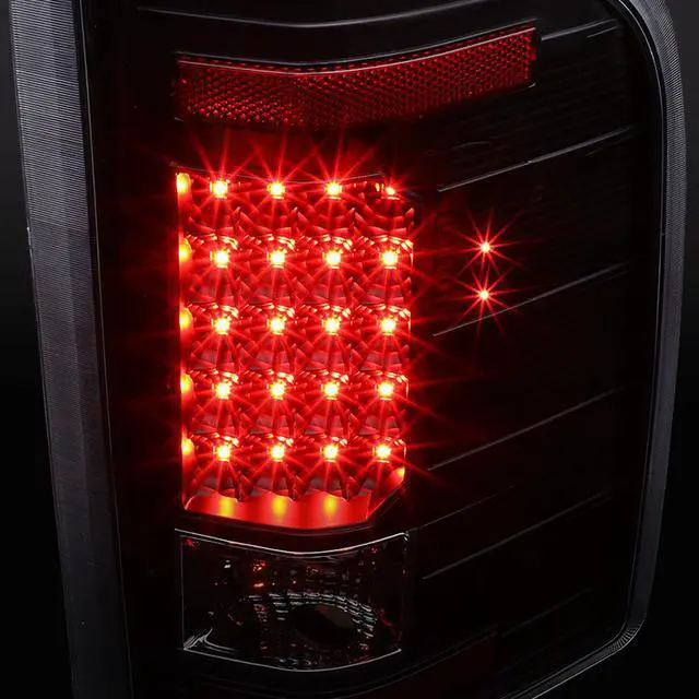 Alt view image 3 of 7 - DNA Motoring TL-CSIL07-LED-BK-CL For 2007 to 2014 Chevy Silverado 1500 / 2500 / 3500 (HD) LED Tail Brake Brake Light / Lamps Black Housing Clear lens 08 09 10 11 12 13