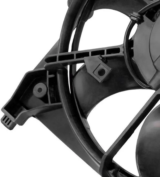 Alt view image 6 of 6 - DNA Motoring OEM-RF-0024 For 2007 to 2009 Hyundai Santa Fe Factory Style Radiator Cooling Fan Shroud Assembly HY3115113 08