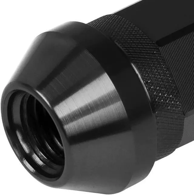 Alt view image 3 of 6 - J2 Engineering LN-T7-028-15-BK J2 Engineering 7075 -T6 Forged Aluminum M12X1.5 20Pcs 60mm Height Open -End Lug Nut Set w/Adapter Key (Black)