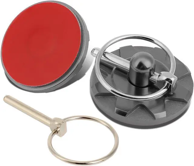 Main image of DNA Motoring HP-ZTL-9041-GM 1 X Pair of Aluminum/Steel Billet Style Cosmetic Hood Pins (Gun Metal)