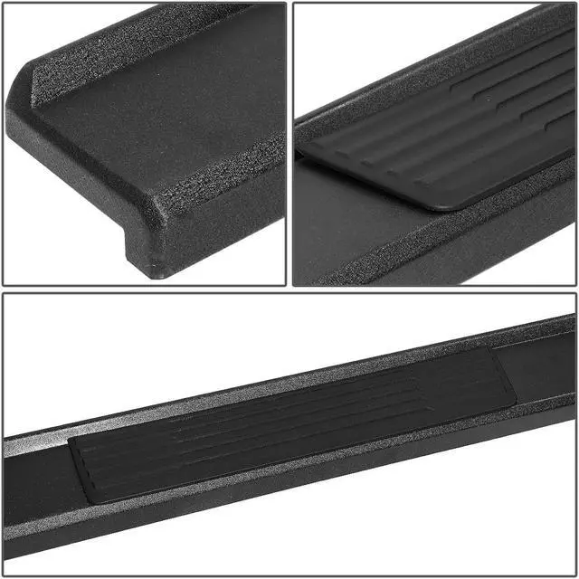 Alt view image 3 of 4 - For 2018 to 2021 Jeep Wrangler JL Unlimited 4-Door Pair of 6 Inches Matte Black Finish Side Step Nerf Bar Running Boards 19 20
