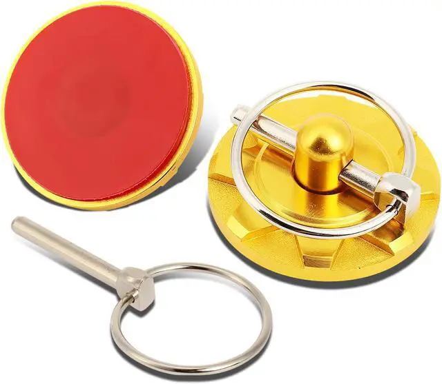 Main image of DNA Motoring HP-ZTL-9041-GD 1 X Pair of Aluminum/Steel Billet Style Cosmetic Hood Pins (Gold)