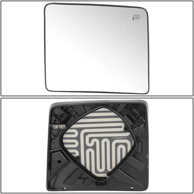 Alt view image 5 of 5 - DNA Motoring OEM-MG-0189 For 2008 to 2016 Ford F250 F350 Super Duty Factory Style Passenger / Right Side Upper Towing Mirror Glass Lens w/ Heated 09 10 11 12 13 14 15