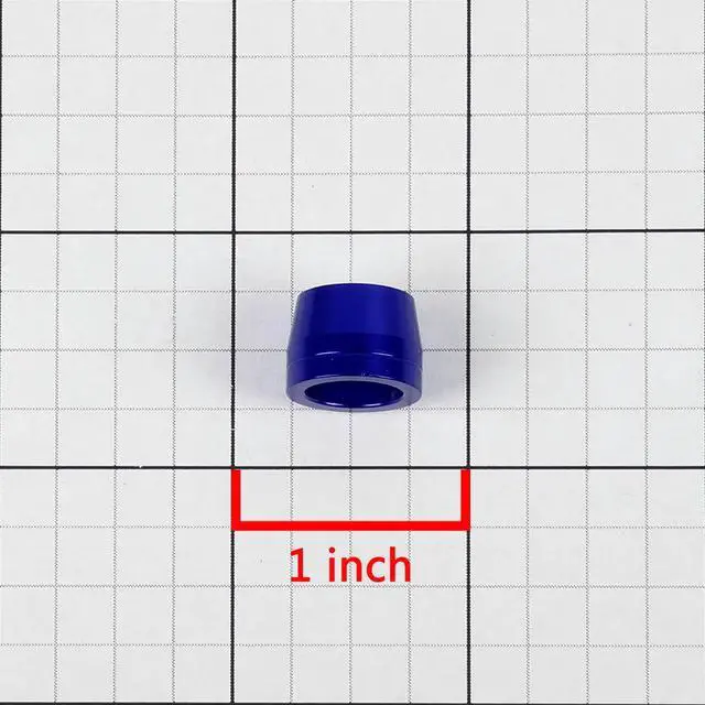 Alt view image 4 of 4 - DNA Motoring FT-1-9023-08-BL 8-AN 1/2" Tubing Olive Insert Flare Fitting for Teflon/Nylon Hose Hard Line (Blue)