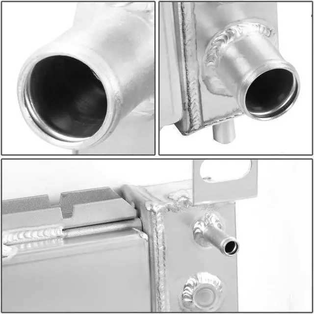 Alt view image 3 of 5 - DNA Motoring RA+FS-SILVERADO99-2 For 00-06 GMC Yukon / Sierra 2-Row Tri-Core Aluminum Radiator + 12V Fan Shroud 01 02 03 04 05