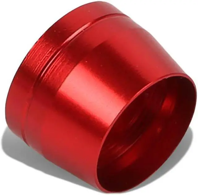 Alt view image 2 of 4 - DNA Motoring FT-1-9023-08-RD 8-AN 1/2" Tubing Olive Insert Flare Fitting for Teflon/Nylon Hose Hard Line (Red)