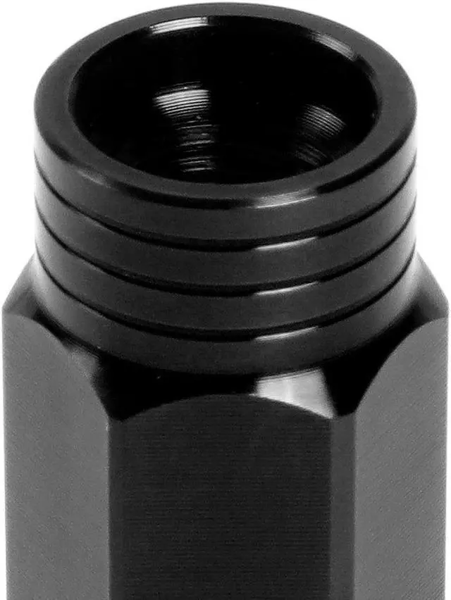 Alt view image 5 of 7 - J2 Engineering LN-T7-001-15-BK J2 Engineering 7075 -T6 Forged Aluminum M12x1.5 20Pcs 90mm Height Open -End Lug Nut Set w/Adapter Key (Black)