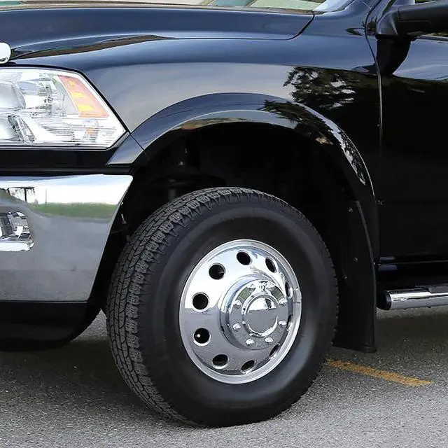 Alt view image 6 of 6 - DNA Motoring ZTL-Y-0129 For 2011 to 2016 Ram 3500 Dually 4Pcs Full Set Alcoa Wheel Rim Center Hub Caps Front + Rear Chrome 12 13 14 15