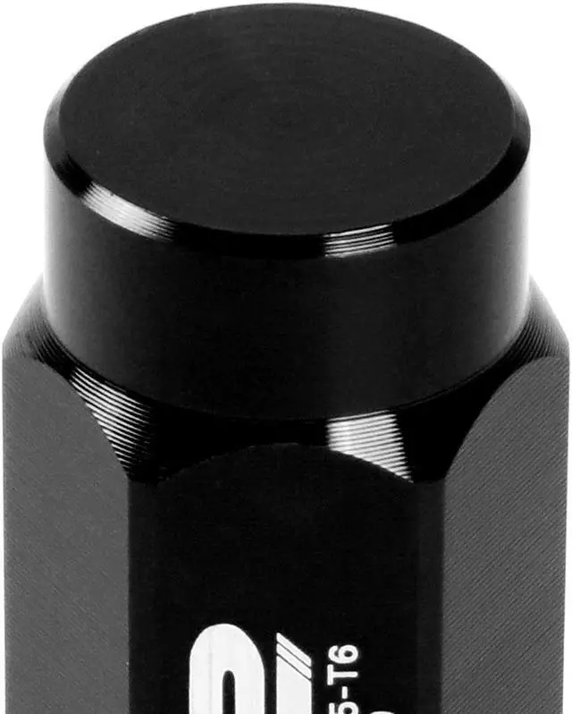 Alt view image 5 of 7 - J2 Engineering LN-T7-018-15-BK J2 Engineering 7075 -T6 Forged Aluminum M12x1.5 20Pcs 50mm Height Close -End Lug Nut Kit w/Adapter Key (Black)