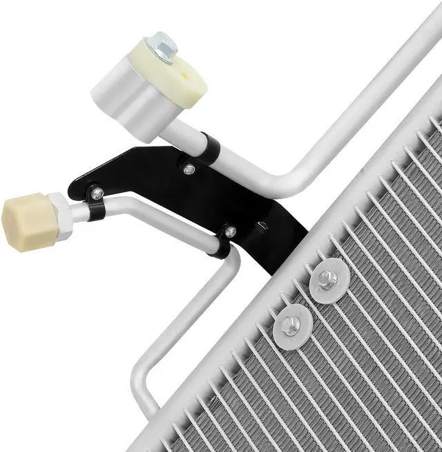 Alt view image 3 of 7 - For 1997 to 2003 Pontiac Grand Prix Chevy Impala Monte Carlo Buick Regal Century 3.1L 3.4L 3.5L 3.8L V6 4806 Aluminum Air Conditioning A/C Condenser 98 99 00 01 02