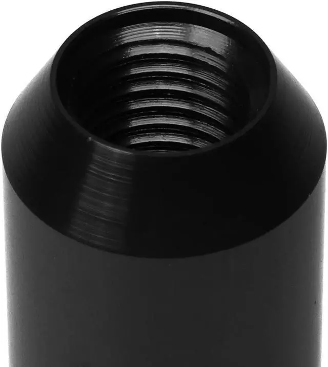Alt view image 4 of 7 - J2 Engineering LN-T7-003-15-BK J2 Engineering 7075 -T6 Forged Aluminum M12X1.5 20Pcs 60mm Height Open -End Lug Nut Set w / Socket Adapter (Black)