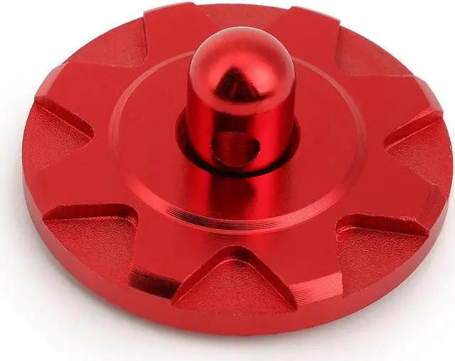 Alt view image 2 of 5 - DNA Motoring HP-ZTL-9041-RD 1 X Pair of Aluminum/Steel Billet Style Cosmetic Hood Pins (Red)