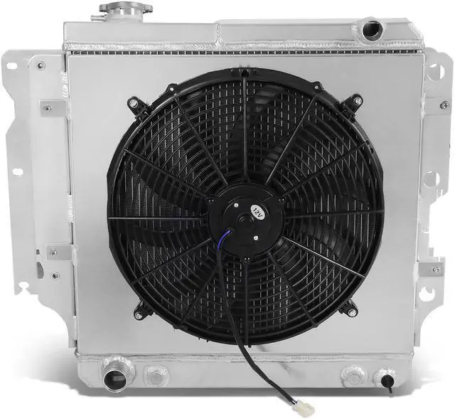 Main image of DNA Motoring RA+FS-JEEP87-3 For 1987 to 2006 Jeep Wrangler YJ/TJ 2.4L-4.2L 3-Row Tri-Core Aluminum Radiator + 12V Fan Shroud 05 04 03 02 01 00 99 98 97 96