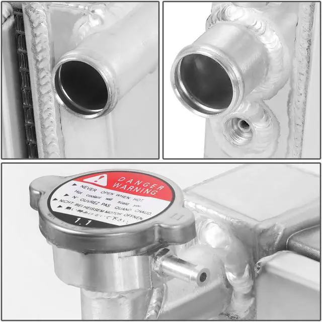 DNA Motoring RA+FS-CHEROKEE-91-3 3-Row Full Aluminum Radiator + 12V Fan w/Shroud Compatible with 91-01 Cherokee / 91-92 Comanche 2.5L/4.0L DNA Motoring RA+FS-CHEROKEE-91-3 3-Row Full Aluminum Radiator +