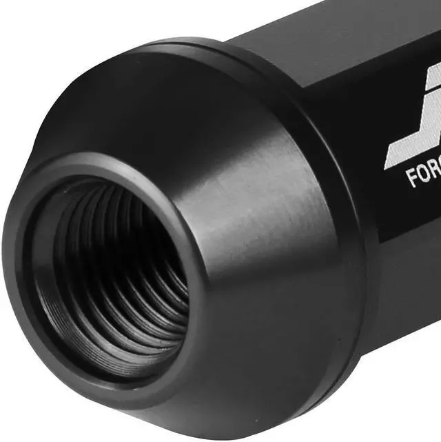 Alt view image 4 of 7 - J2 Engineering LN-T7-013-125-BK J2 Engineering 7075 -T6 Forged Aluminum M12x 1.25 20Pcs 50mm Height Open -End Lug Nut Sets w / Socket Adapter Black