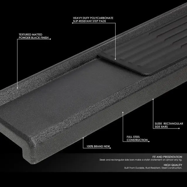 Alt view image 2 of 4 - For 2018 to 2021 Jeep Wrangler JL Unlimited 4-Door Pair of 6 Inches Matte Black Finish Side Step Nerf Bar Running Boards 19 20