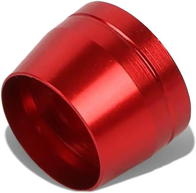 Main image of DNA Motoring FT-1-9023-08-RD 8-AN 1/2" Tubing Olive Insert Flare Fitting for Teflon/Nylon Hose Hard Line (Red)