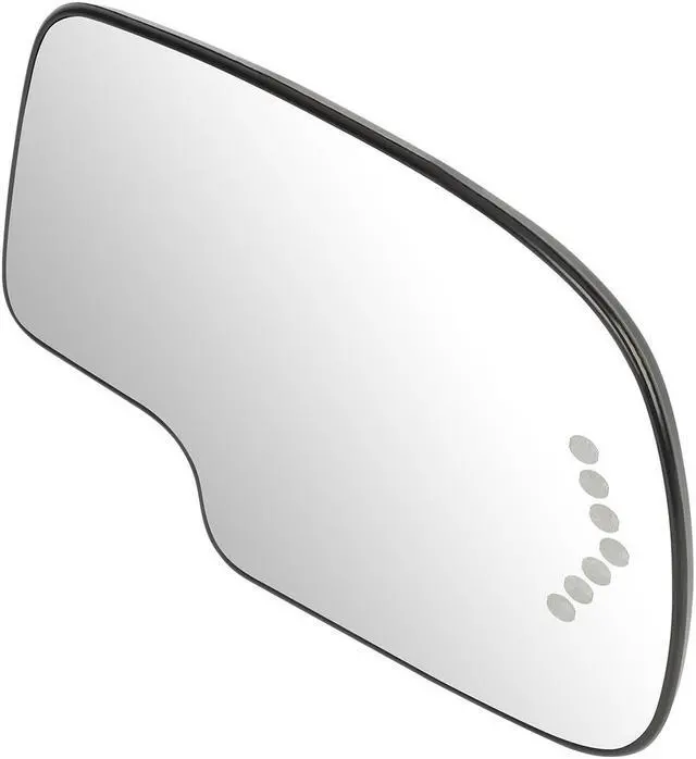 Alt view image 2 of 5 - DNA Motoring OEM-MG-0273 For 2003 to 2006 Chevy Silverado Suburban Tahoe GMC Sierra 1500 2500 Escalade Factory Style Passenger / Right Heated Turning Signal Mirror Glass Lens 04 05