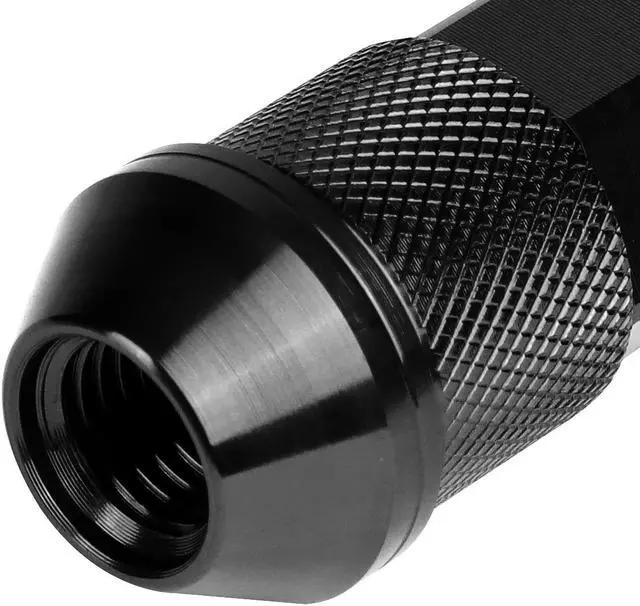 Alt view image 4 of 6 - J2 Engineering LN-T7-027-15-BK J2 Engineering 7075 -T6 Forged Aluminum M12 x 1.5 20 Pcs 90mm Open End Lug Nut Set w/ Adapter ( Black )
