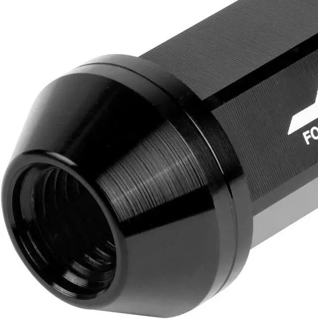 Alt view image 4 of 7 - J2 Engineering LN-T7-005-15-BK J2 Engineering 7075 -T6 Forged Aluminum M12x1.5 20Pcs 50mm Height Close -End Lug Nut Set w/Adapter Key (Black)