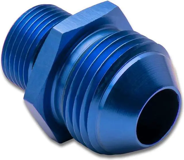 Main image of DNA Motoring FT-4912-002-BL 12AN Anodized T-6061 Aluminum Straight Blue Oil Line Fitting Adapter (M20 X 1.5 Thread Pitch)