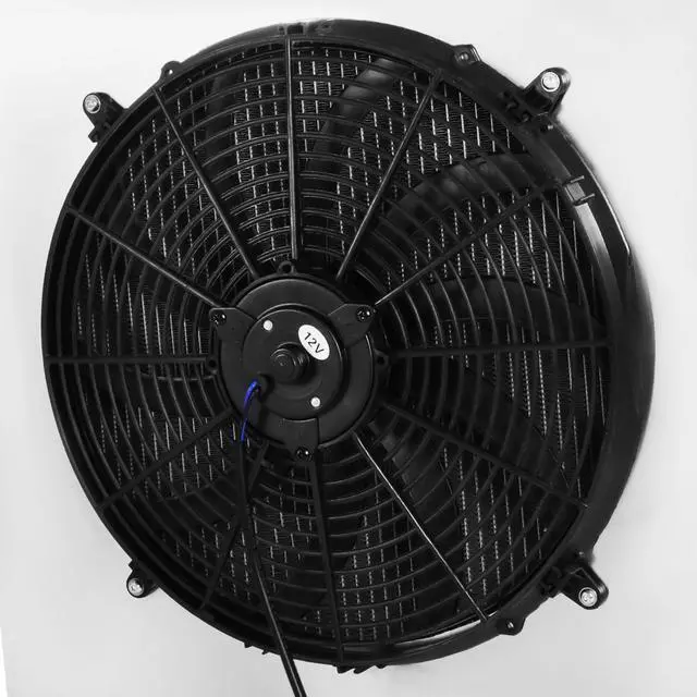 Alt view image 3 of 5 - DNA Motoring RA+FS-CHEVYT63-3 For 63-66 Chevy C/K 10 / 20 / 30 Pickup MT 3-Row Tri-Core Aluminum Radiator + 12V Fan Shroud 64 65