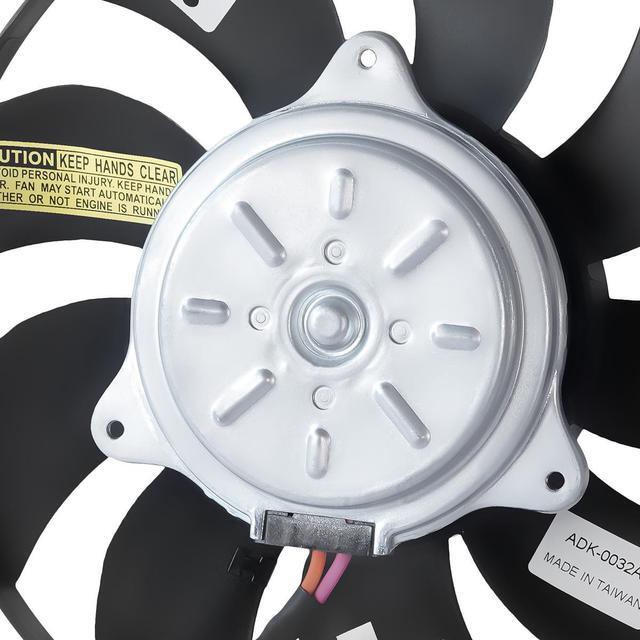 Alt view image 2 of 5 - DNA Motoring OEM-RF-0296 For 2002 to 2008 Audi A4 1.8T 2.0T Quattro Factory Style Radiator Cooling Fan Assembly AU3117107 03 04 05 06 07