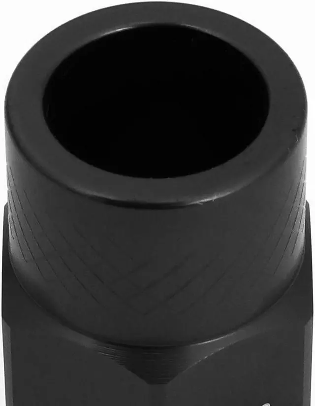 Alt view image 5 of 7 - J2 Engineering LN-T7-034-15-BK J2 Engineering 7075 -T6 Forged Aluminum M12X1.5 20Pcs 50mm Height Open -End Lug Nut Set w / Socket Adapter (Black)