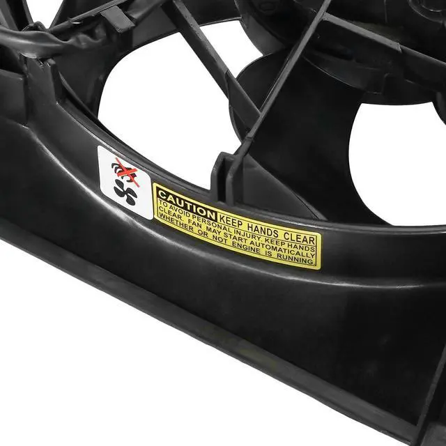 Alt view image 2 of 6 - DNA Motoring OEM-RF-0010 For 1996 to 2000 Hyundai Elantra Tiburon Factory Style AC Condenser Cooling Fan Shroud Assembly HY3113102 97 98 99