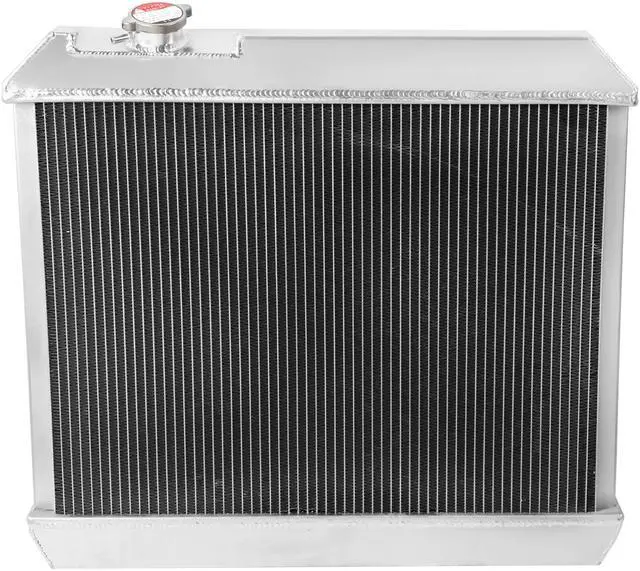 Alt view image 2 of 5 - DNA Motoring RA+FS-CHEVYT63-3 For 63-66 Chevy C/K 10 / 20 / 30 Pickup MT 3-Row Tri-Core Aluminum Radiator + 12V Fan Shroud 64 65