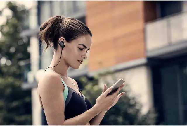 Alt view image 3 of 20 - Sony MDRXB50BS/B Wireless, In-Ear, Sports Headphone, Black