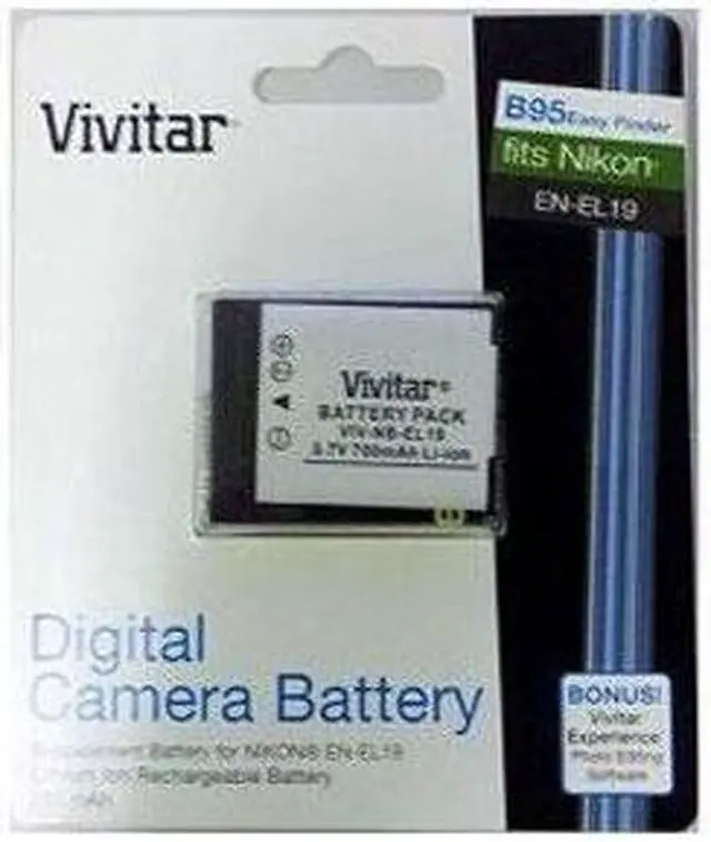 Alt view image 2 of 3 - Vivitar Nikon EN-EL19 Equiv. Battery (NBEL19)