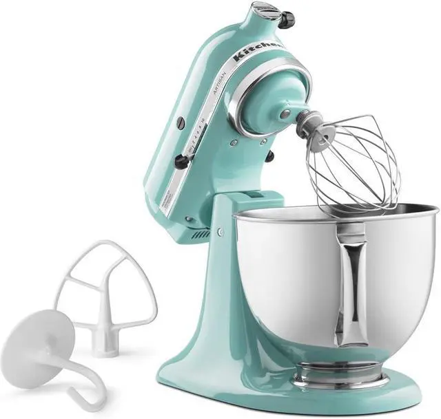 Alt view image 9 of 10 - KitchenAid Aqua Sky 5-quart Artisan Tilt-Head Stand Mixer