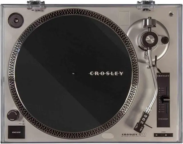 Alt view image 5 of 17 - Crosley 2 Speed S-Shaped Built-In Preamp Record Player Turntable (For Parts)