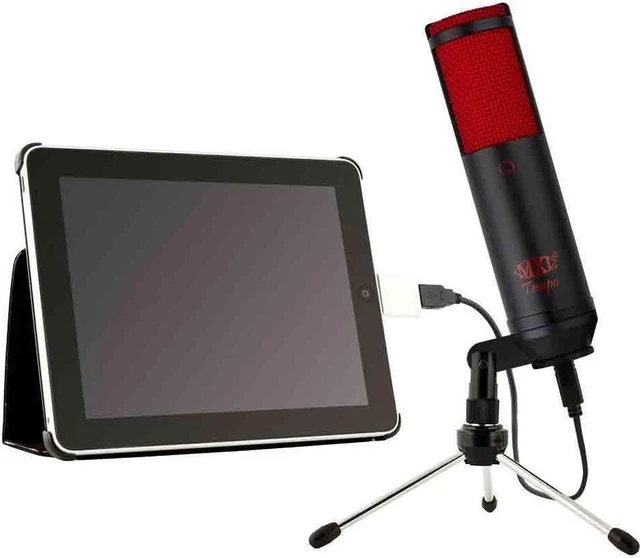 Alt view image 2 of 11 - MXL TEMPOKR USB Microphone with Headphone Jack, iPad Compatible
