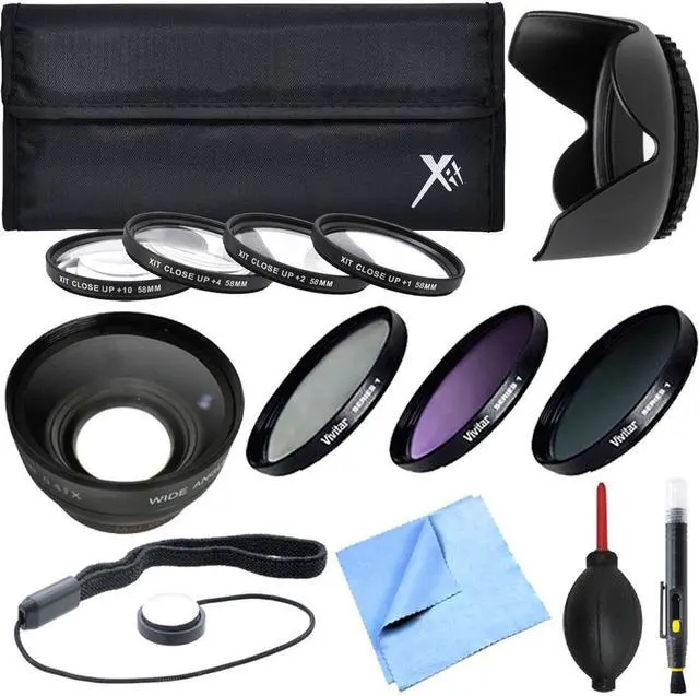Main image of Xit Pro UV CPL FLD Lens Filter + Close-Up Macro Ultimate Accessory Kit 58mm Filter
